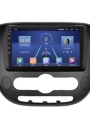 Штатна магнітола lesko для kia soul ii 2013-2016 екран 9" 4/64gb 4g wi-fi gps top