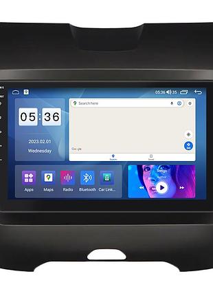 Штатна магнітола lesko для ford edge ii 2015-2018 екран 9" 2/32gb carplay 4g wi-fi gps prime