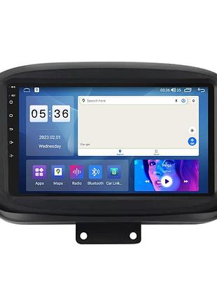 Штатна магнітола lesko для fiat 500x i 2014-2018 екран 9" 2/32gb carplay 4g wi-fi gps prime