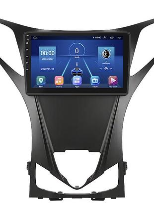 Штатная магнитола lesko для hyundai azera ii рестайлинг 2014-2016 экран 9" 4/32gb 4g wi-fi gps top