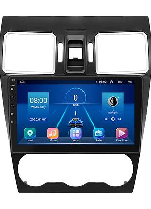Штатная магнитола lesko для subaru wrx i 2014-2017 экран 9" 4/32gb 4g wi-fi gps top