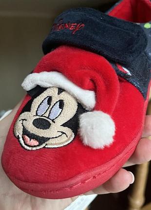 Теплые тапочки тапочки десней с микки маусом