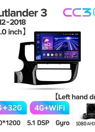 Штатная магнитола teyes cc3 2k 4+32 gb mitsubishi outlander 3 gf0w gg0w 2012-2018 (b) 13"