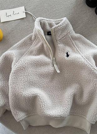 Свитшот 106/1, р.90,100,110,120,130, двусторонний флис, беж