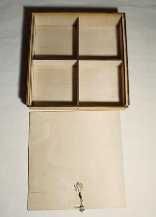 Подарочная коробка фанера новый год подарочная упаковка