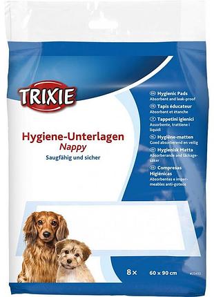 Пелюшки trixie для собак целюлоза 60х90 см 8 шт