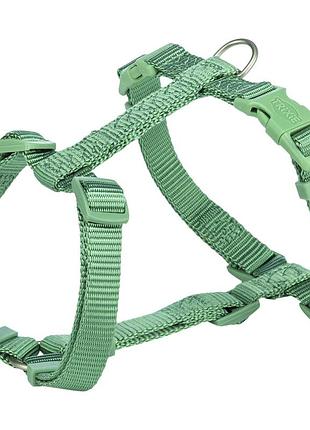 Шлея trixie premium h-harness для собак l 60–87 см 25 мм светло-зеленая