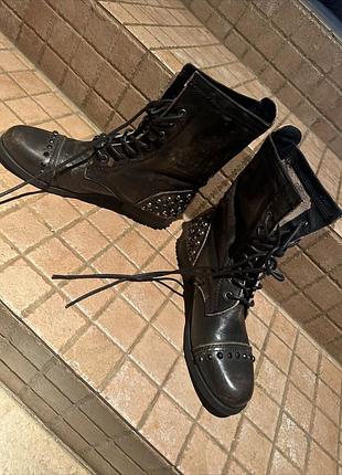 Полуботинки кожаные