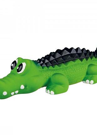 Іграшка trixie для собак крокодил з пискавкою латекс 33 см