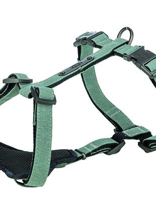 Шлея trixie citystyle h-harness для собак бавовна s–m 42–60 см 15 мм світло-зелена