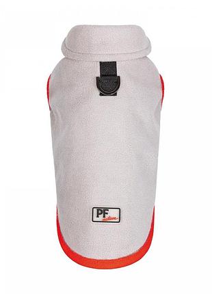 Жилет pet fashion fleecy для собак серый/красный хs2