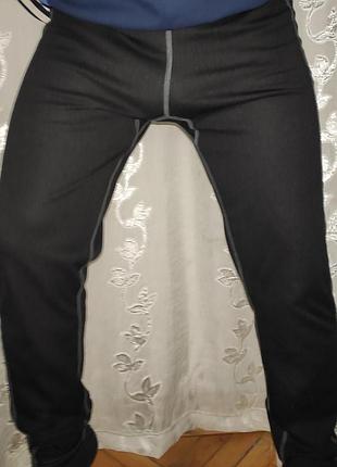 Спорт фирменные подштанники термо компрессионные брюки с белыми швами booster.хл