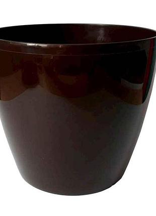 Горщик для квітів 3л магнолія 180 203-83 мокка тм lamela