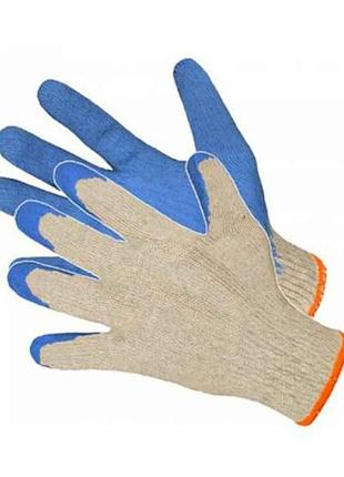 Перчатки рабочие вампирка синяя 10 стрейч тм китай