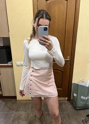 Рожева спідниця h&m