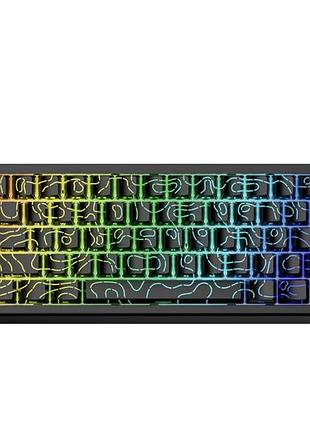 Механічна клавіатура attack shark x68 he (66 клавіш, rgb, type-c, магнітні світчі)‌