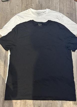 Базовая футболка р 2xl, комплект из 2 шт 100% коттон, элластичная