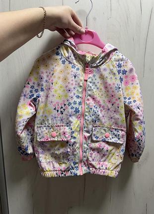 Курточка вітрівка на флісі george 1/2-2 роки 86-92 см