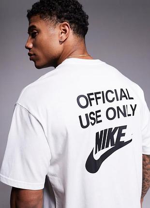 Чоловіча футболка nike sportswear max90 ib7556-100 — midweight 100% cotton, loose fit. оригінал.