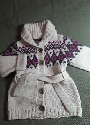 Кардиган,кофта,h &amp;m" l.o.g.,детский, Полунатуральный,демисезон,девушки 12-18мис./86см.