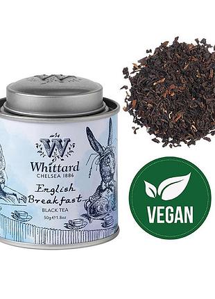 Whittard english breakfast alice in wonderland mini caddy англійський сніданок міні-кедді "аліса в країні чудес" чорний чай 50 грамів