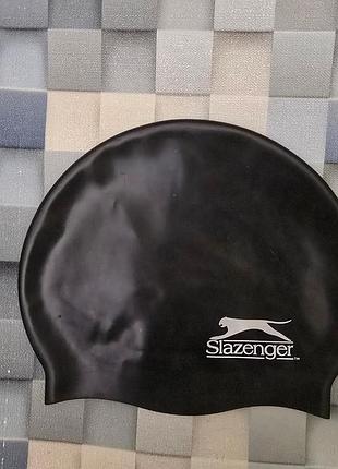 Шапочка силиконовая для плавания,бассейная slazenger