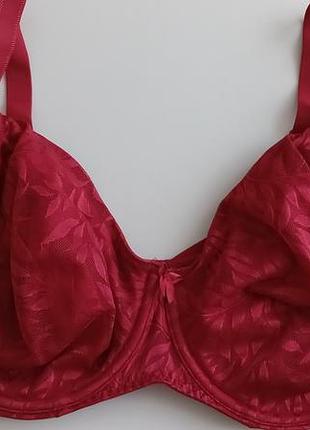 Бордовий бюстгальтер великого розміру 90g