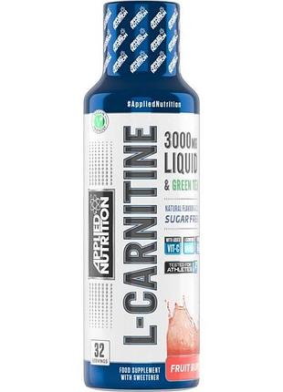 Жироспалювач applied nutrition l-carnitine liquid 3000, 480 мл фруктовий вибух