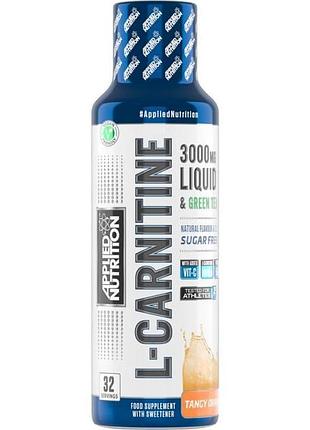 Жиросжигатель applied nutrition l-carnitine liquid 3000, 480 мл апельсин