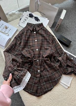 Рубашка с кружевом