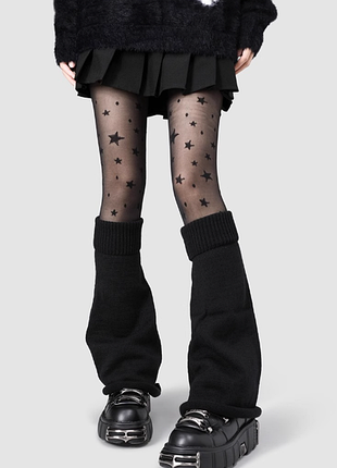 Длинные гетры гольфы без пальцев клеш 002