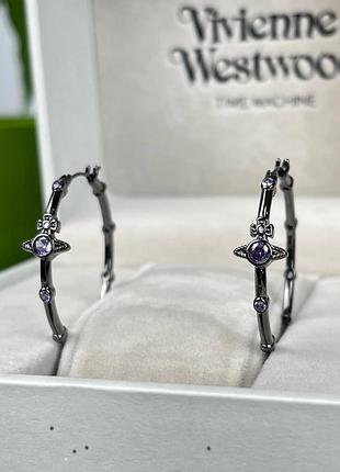 Сережки vivienne westwood | вівʼєн вествуд | люкс біжутерія