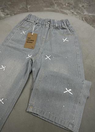 Дитячі джинси з блискітками