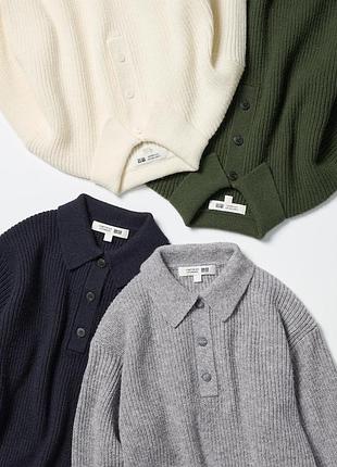 Светр поло з вовною uniqlo
