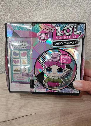 Игровой набор l.o.l. surprise! серии winter chill «маленький комнатки» - шале с камином милой крошки
