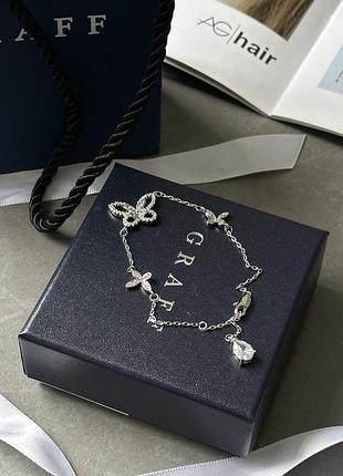 Підвіска graff butterfly silhouette diamond 18k white gold one size