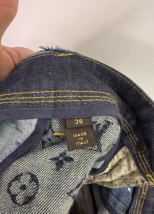 Louis vuitton patchwork denim mini shorts 2007 rare collection 38 size 8