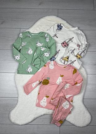 Комплект дитячих  нових піжамок next розмір 1,5-2 роки (86-92 см)