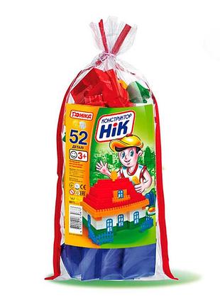 Конструктор ник (52 детали) юника 70873