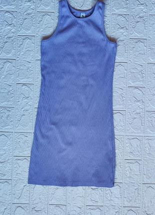 Трикотажний сарафан в рубчик