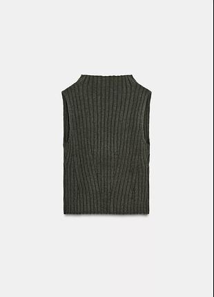 Безрукавка/топ/джемпер без рукавів zara 7