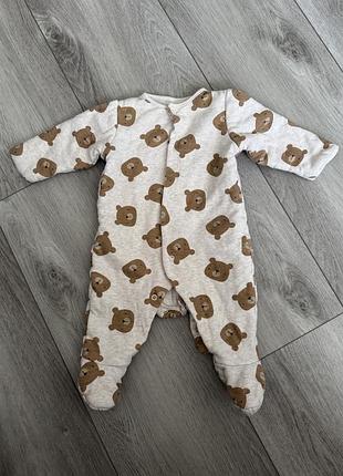 Теплий/чоловічок/дитячий/з утепленням/для малюка/6 місяців/з малюнком