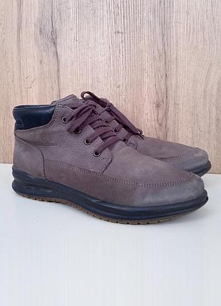 Італійські натуральні черевики, демі напівчеревики на широку ногу, весна осінь, р. 41