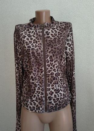 Кофта с леопардовым принтом