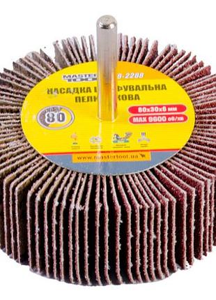 Круг пелюстковий в оправці mastertool - 80 х 30 мм р80