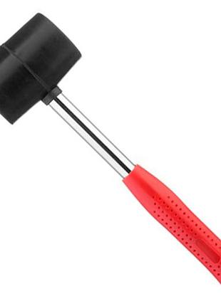 Киянка intertool - 450 г х 65 мм черная, ручка металл