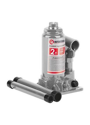Домкрат гидравлический intertool - 2 т х 278 мм одноштоковый