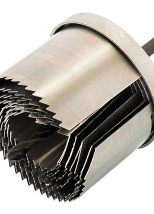 Набор корончатых сверл по гипсокартону mastertool - 7 шт. (25-64 x 43 мм) удлиненные