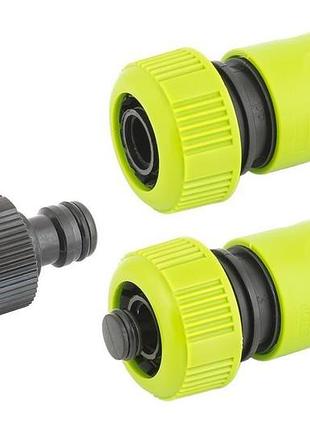 Набір для поливу mastertool - 1 адаптер x 2 коннектора (3 шт.)