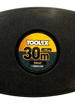 Рулетка toolex - 30м x 10мм бобина металлическая 🔥